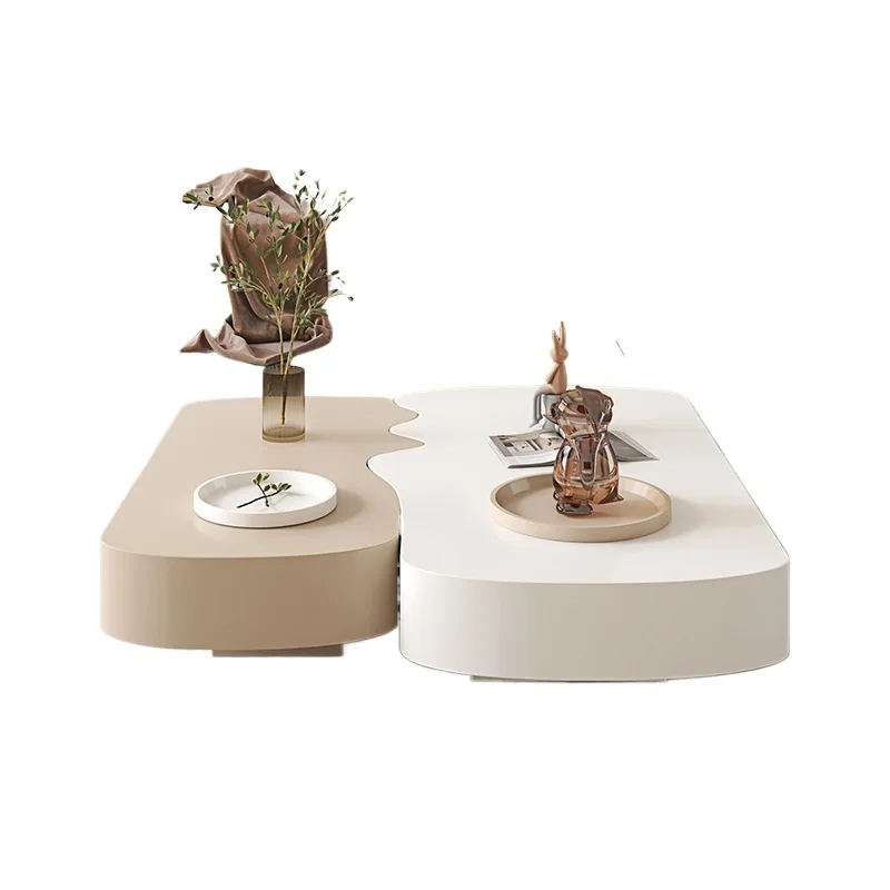 

Internet celebrity cream wind coffee tab le special-shaped sm all apart ment living roo m househo ld