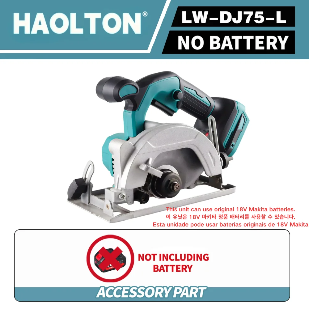 Cordless Circular Saw 5000rpm Brushless Woodworking Saw 45degree Cut Adjustment Circular Saw For Makita 18V Battery Pin