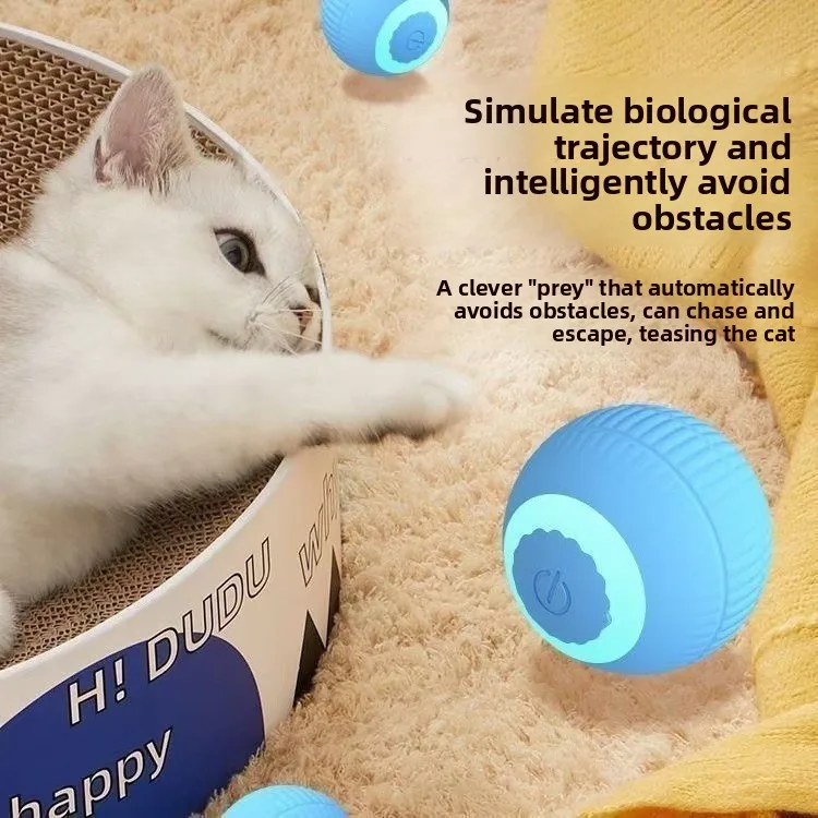 

New electric rolling ball USB rechargeable cats teasing electric cat toy for fun relaxation pet supplies Beautiful well-designed