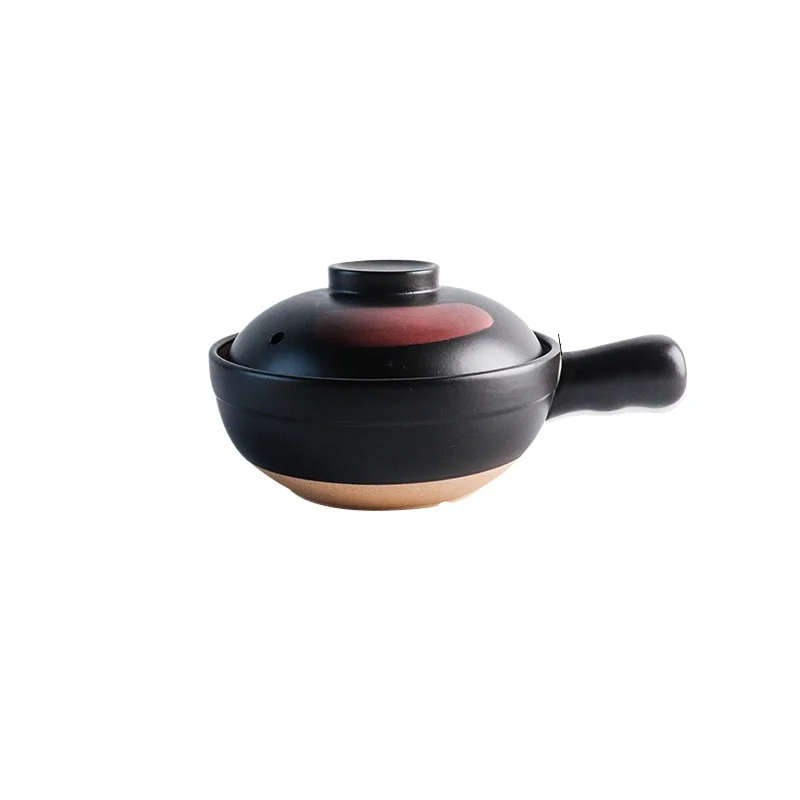 

:Japanese Soup Pot Crock Pots Casserole With Handle Ceramic Saucepan High Temperature Resistant Cooking Pan for Gas Stove