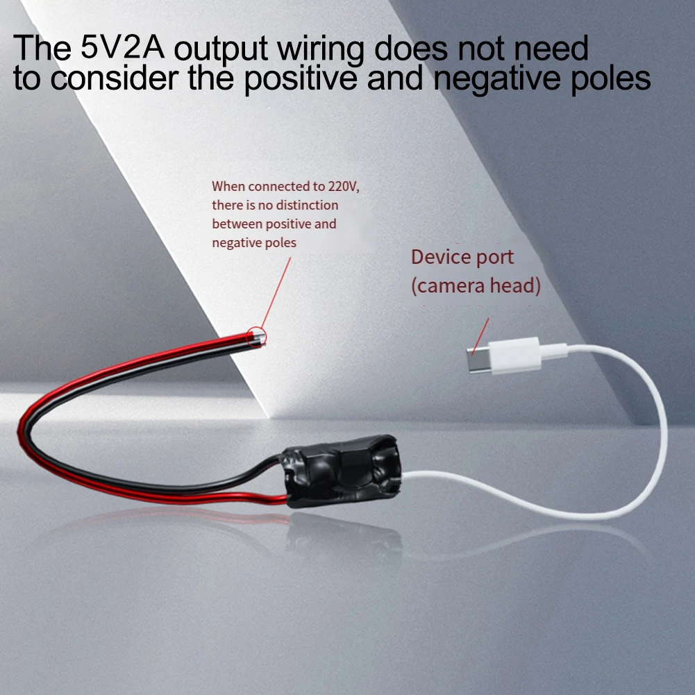 1pc 220V To 5V 2A Wireless Camera Transformer Household Power Monitoring Adapter Current Transformer Consumer Electronics