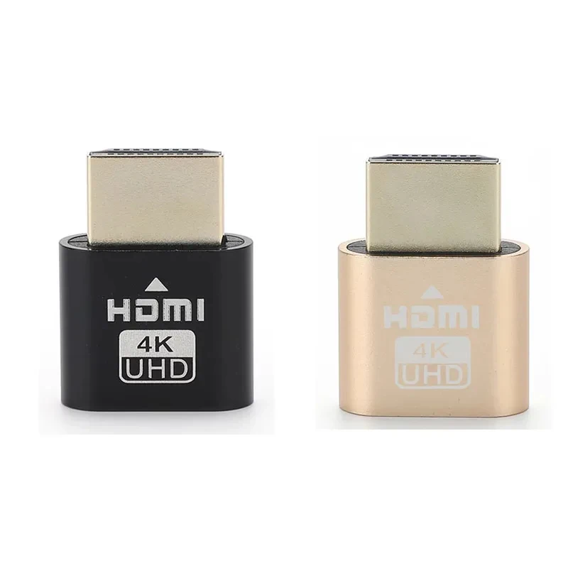 1-6Pcs LED Display HDMI Virtual Display 4K HDMI DDC EDID Dummy Plug Display LED Cheat Virtual Plug HDMI Dummy Emulator Adapter