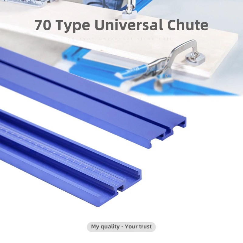 Woodworking Type-70 T-slot Miter Track 600/800mm Chute Aluminium Alloy Guide Rail for Table Saw Carpenter Tool Diy Tools T Track