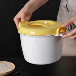 New Pastamaker Oven Microwave Rice Cooker Vegetable Container Insulated Lunch Box Steamer Heating Bowl with Lid Cookware