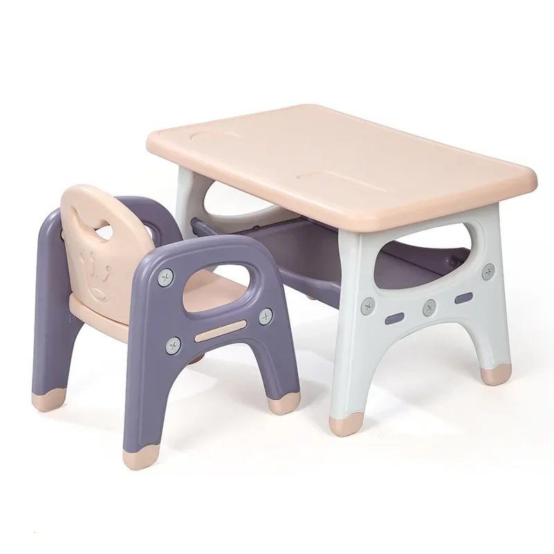 Children's Tables and Chairs Combination Set Household Kindergarten Writing Square Table and Chair Combination Baby Learni