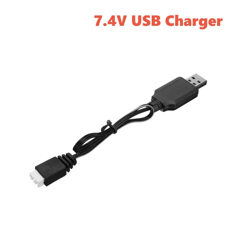 Akumulator 7,4 V 800 mAh 18350 i ładowarka USB do H100 H102 H106 JJRC S1 S2 S3 S4 S5 Szybka łódź RC Akumulator 7,4 V