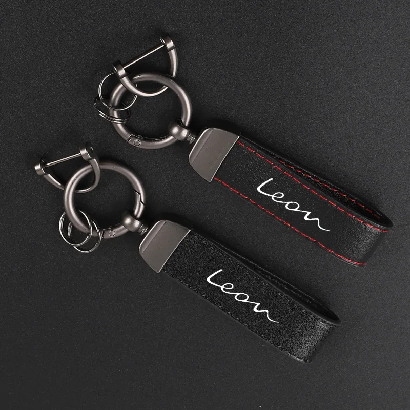 Deluxe Leather Keychain with Car Badge Keychain Pendant For Seat leon mk3 mk2 5f mk1 fr 1p 2 TARRAC