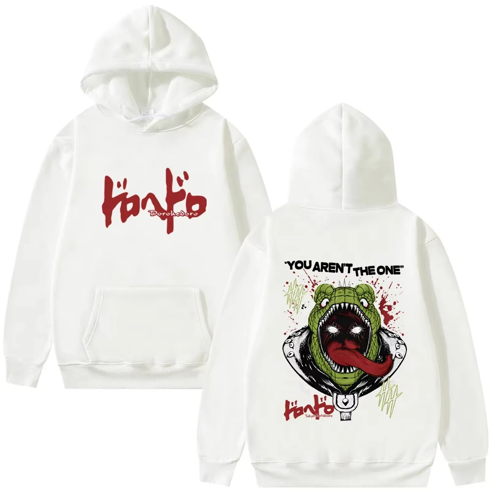 Camisetas com capuz Dorohedoro Harajuku, oversized, unissex, com estampa gráfica, para mulheres e homens, em algodão, estilo casual, streetwear, confo