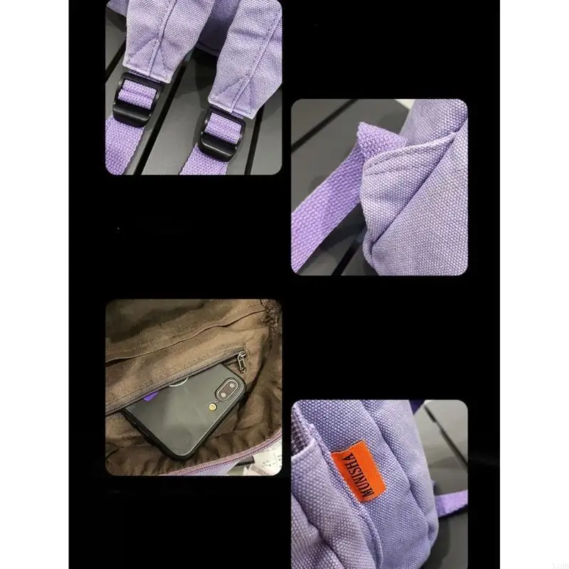 

School Backpack for Women Men Solid Laptop Backpack School Bag Teenagers Bookbag