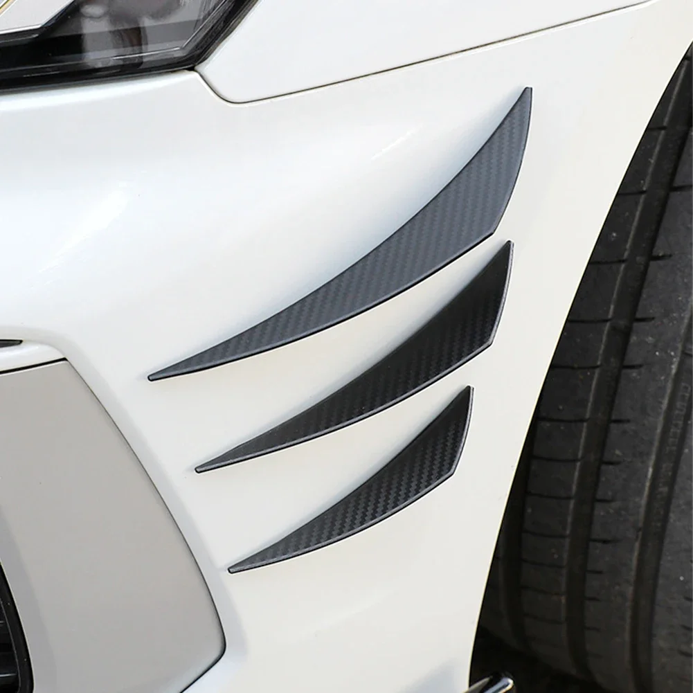 4/6Pcs Universal Voorbumper Lip Decoratie Diffuser Splitter Vinnen Body Spoiler Canards Valentie Chin Auto Tuning Canard decor