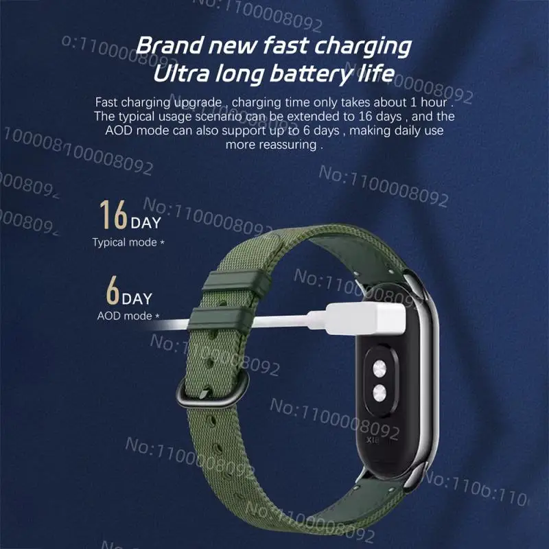 Imagem -06 - Xiaomi-mi Smart Band Pulseira Versão Global Tela Amoled 1.62 Oxigênio no Sangue Bluetooth Impermeável Relógio Esportivo de Pulso