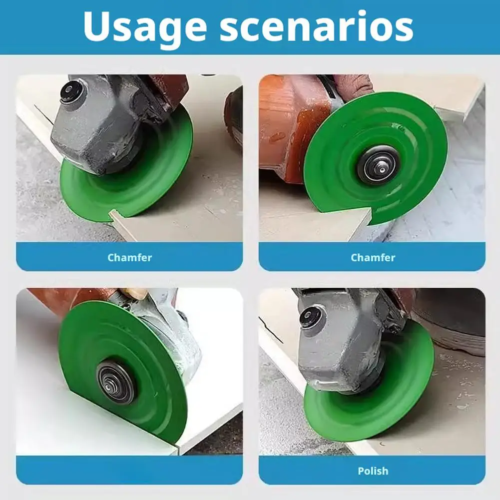 Super Thin Diamond Cutting Disc for Porcelain Tile Ceramic Glass, 4/4.5/5 inch Heat-Resistant Saw Blade for Angle Grinder