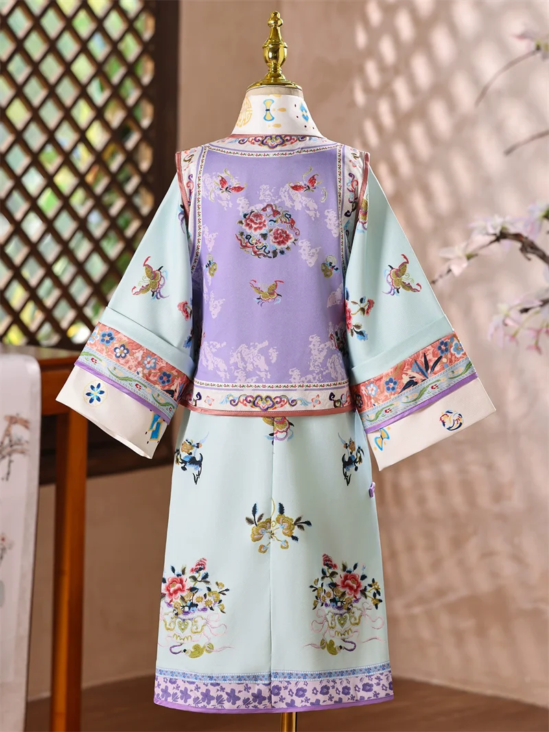 Cosplay Performance Two Piece Set Girl Outfit Ancient Costume Hanfu Suit Girls Qipao Kids Clothes Chinese Style Children's Sets