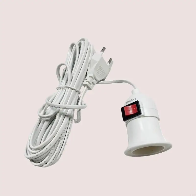 E27 Lamp Base With Power Cord Independent Push Button Switches For Pendant Led 