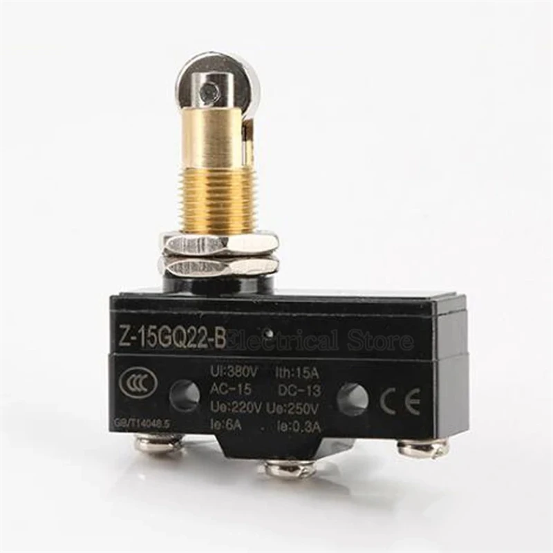 1Pcs LXW5-11Q1/Z-15GW22-B 15A 380V Micro Switch 3 Screw Terminal Metal Vertical Limit Switch Momentary With Roller