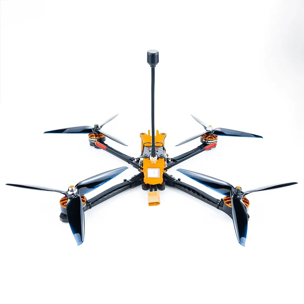 DarwinFPV Darwin FPV Drone Darwin129 3-5S Quadcopters 280mm 7 Polegada F4 OSD + 50A BLHeli_S Dshot600 ESC 800mW 1500TVL câmera PNP