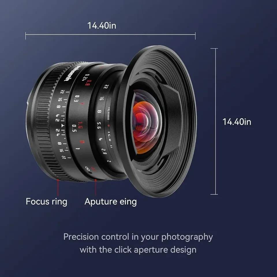 PERGEAR 12mm F2 II Manual Lens for Fujifilm X Sony E