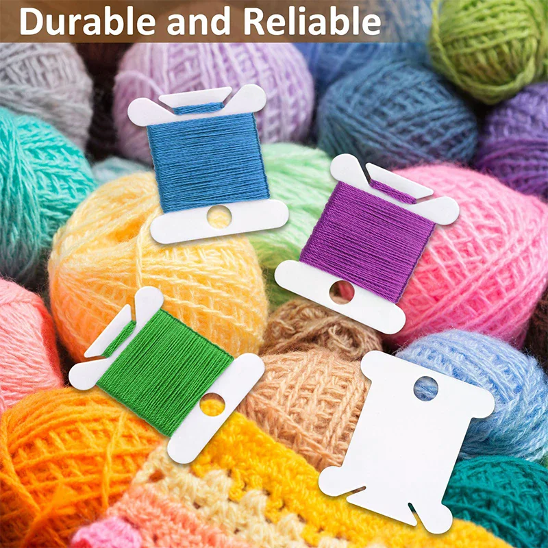 String Winder Thread Card Embroidery Plastic Thread Bobbins Floss for Manual Yarn Fast Storage Holder Winding Stitch Wound