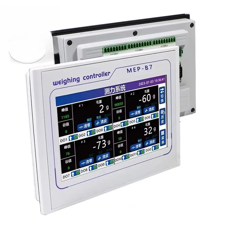 MEP-B7 Multi-Channel Human Machine Interface Touch Panel Weighing Controller and Force Indicator Instrument