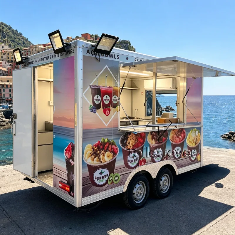 

Wholesale Food Trucks Sale Coffee Food Trailer Mobile Kitchen Food Truck Ice Cream Used Food Trailers for Sale USA