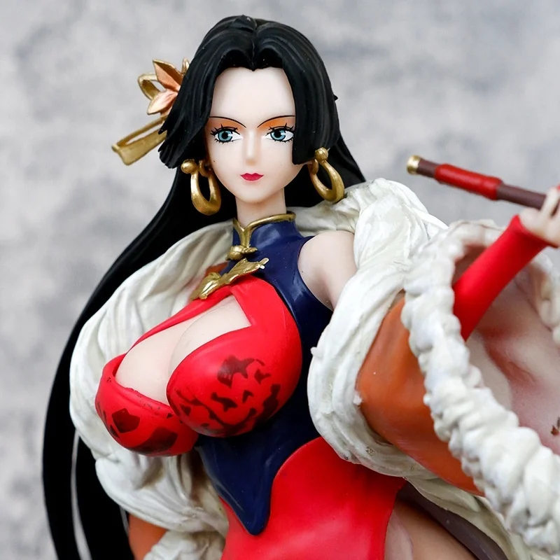 One Piece Red National Style Empress Beauty Action Figures Model Doll Toys Collectible Desktop Ornaments Boy Birthday Xmas Gifts