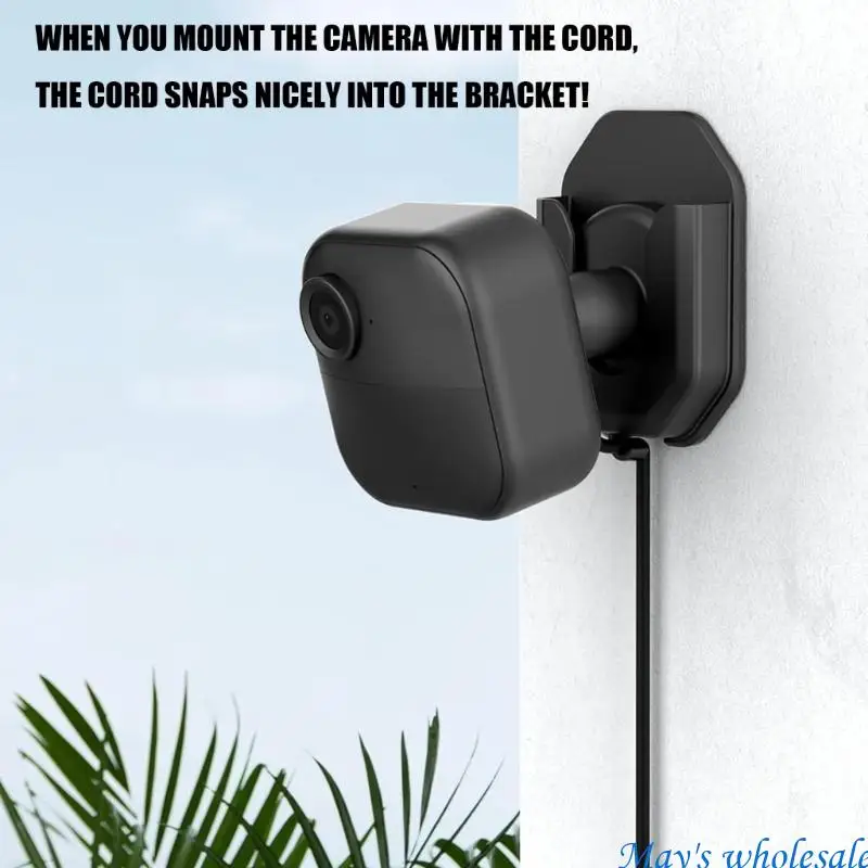 4Pcs Indoor Camera Stand Brackets with Strong Sticky Backing And Wire Hook Design Secure Adhesive Mounting Brackets 448A