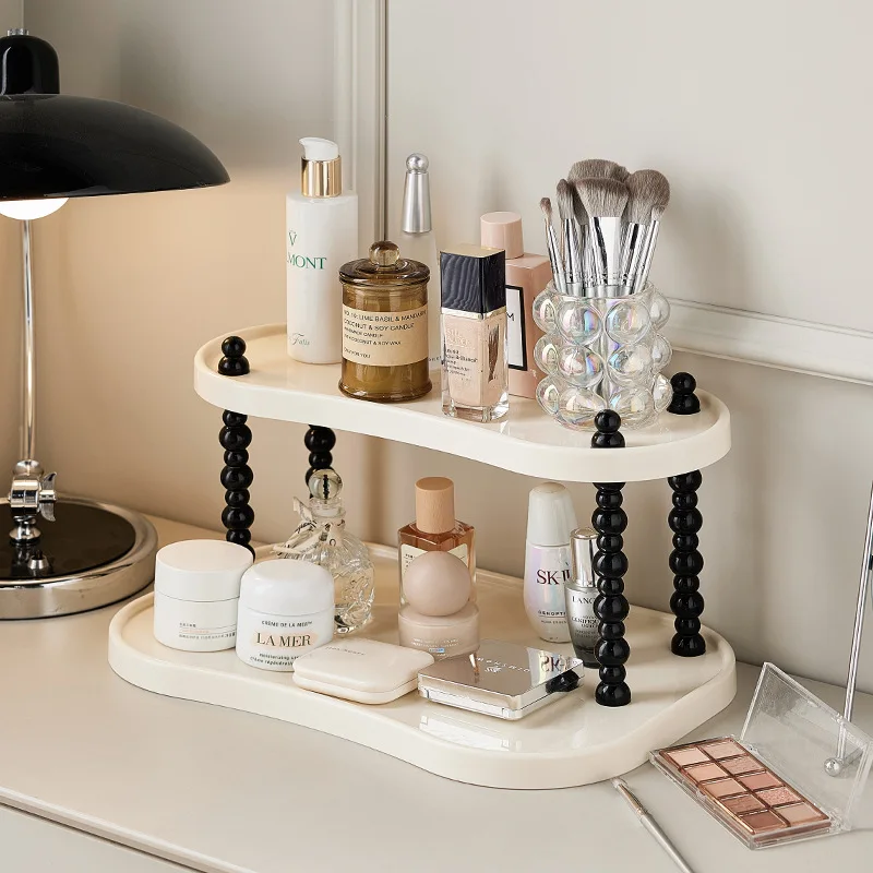 Cosmetics storage box Multifunctional finishing rack Skin care products Perfume storage rack Household desktop cup storage rack
