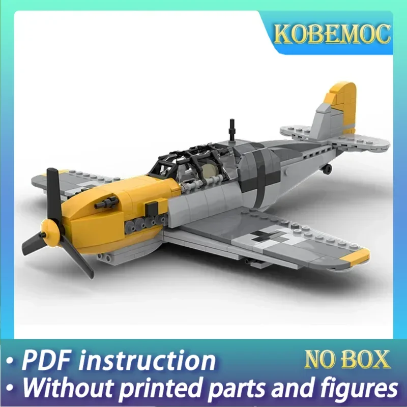 

Moc Building Bricks Military Model Messerschmitt Bf 109 F2 Aircraft Technology Blocks Gifts Christmas Toys DIY Sets Assembly