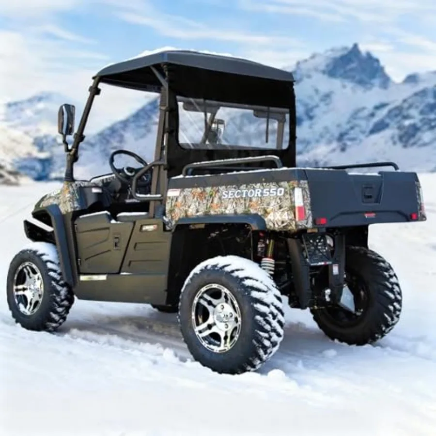 

Hisun Sector 550 750 Rear Windshield Window with Zipper Compatible with Hisun 550 750 Crew Sector 450 Coleman UT550 UT750 Chall