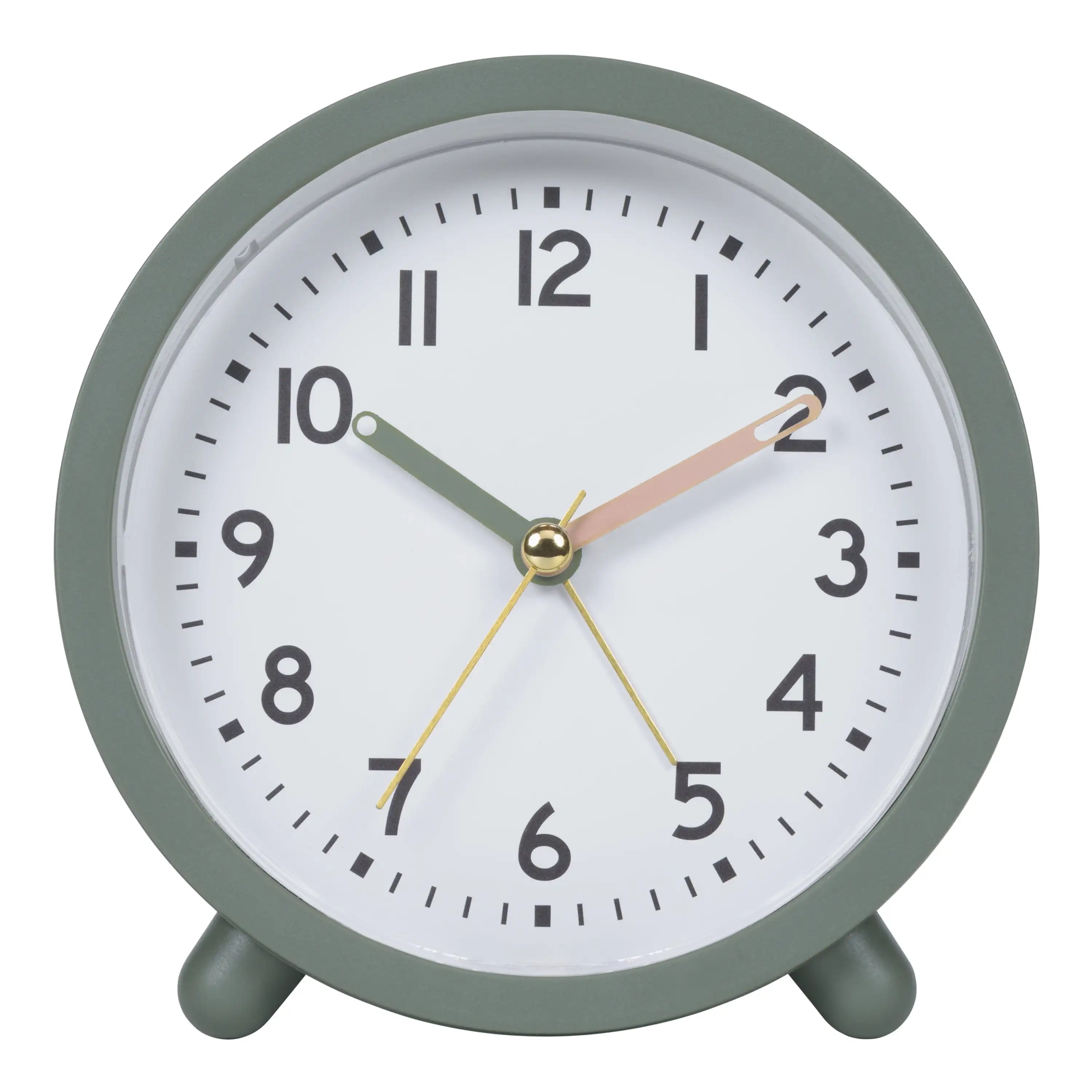 

Green Mini Analog Alarm Clock, Snooze Function