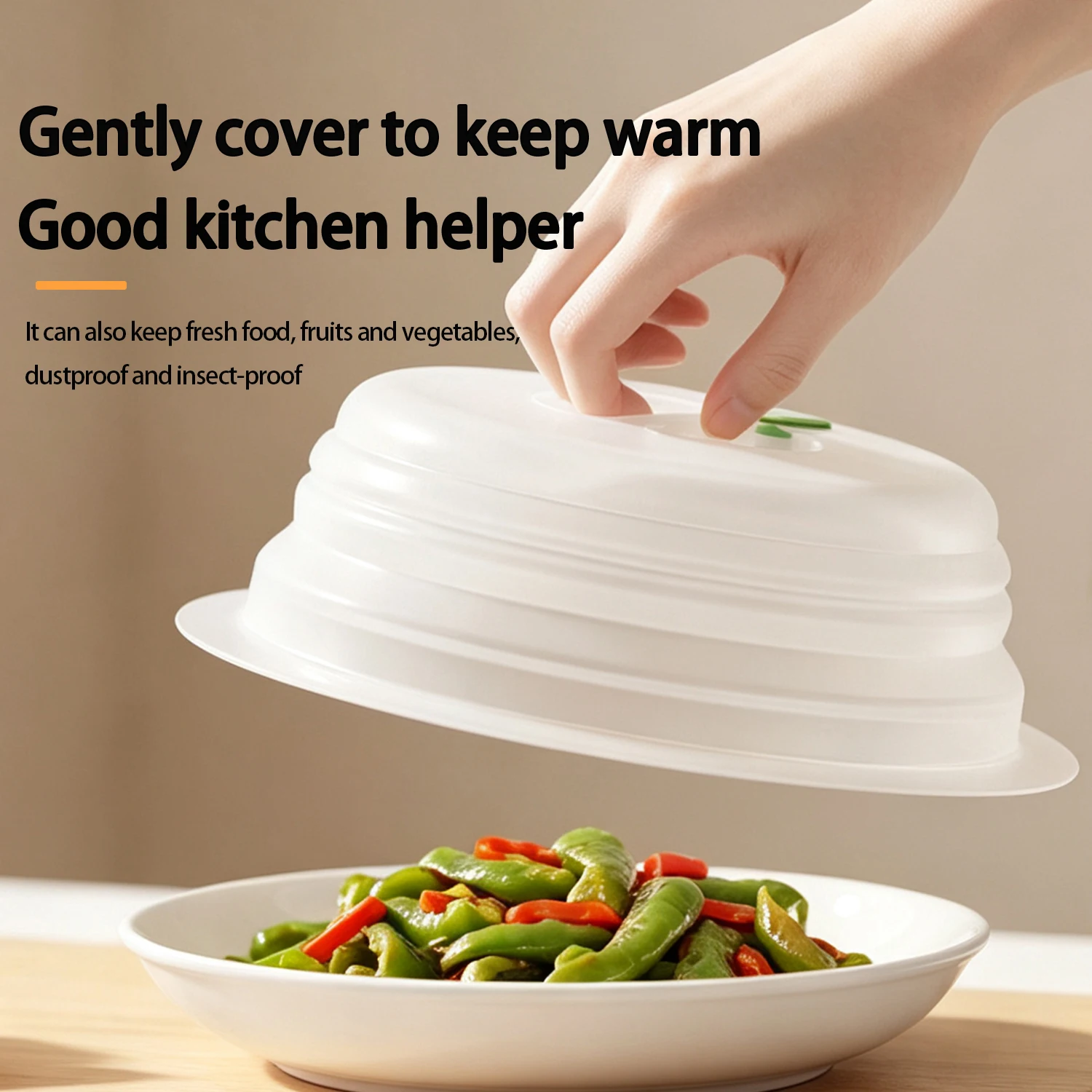 Microwave Oven Heating Splash-proof Splatter Cover Multifunctional Foldable Splatter Cover Anti-mosquito Food Preservation Cover