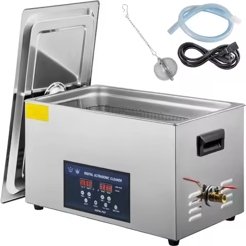VEVOR Ultrasonic Cleaner w/ Digital Timer &amp; Heater,Professional Ultra Sonic Jewelry Cleaner,Stainless Steel Heated Clean Machine