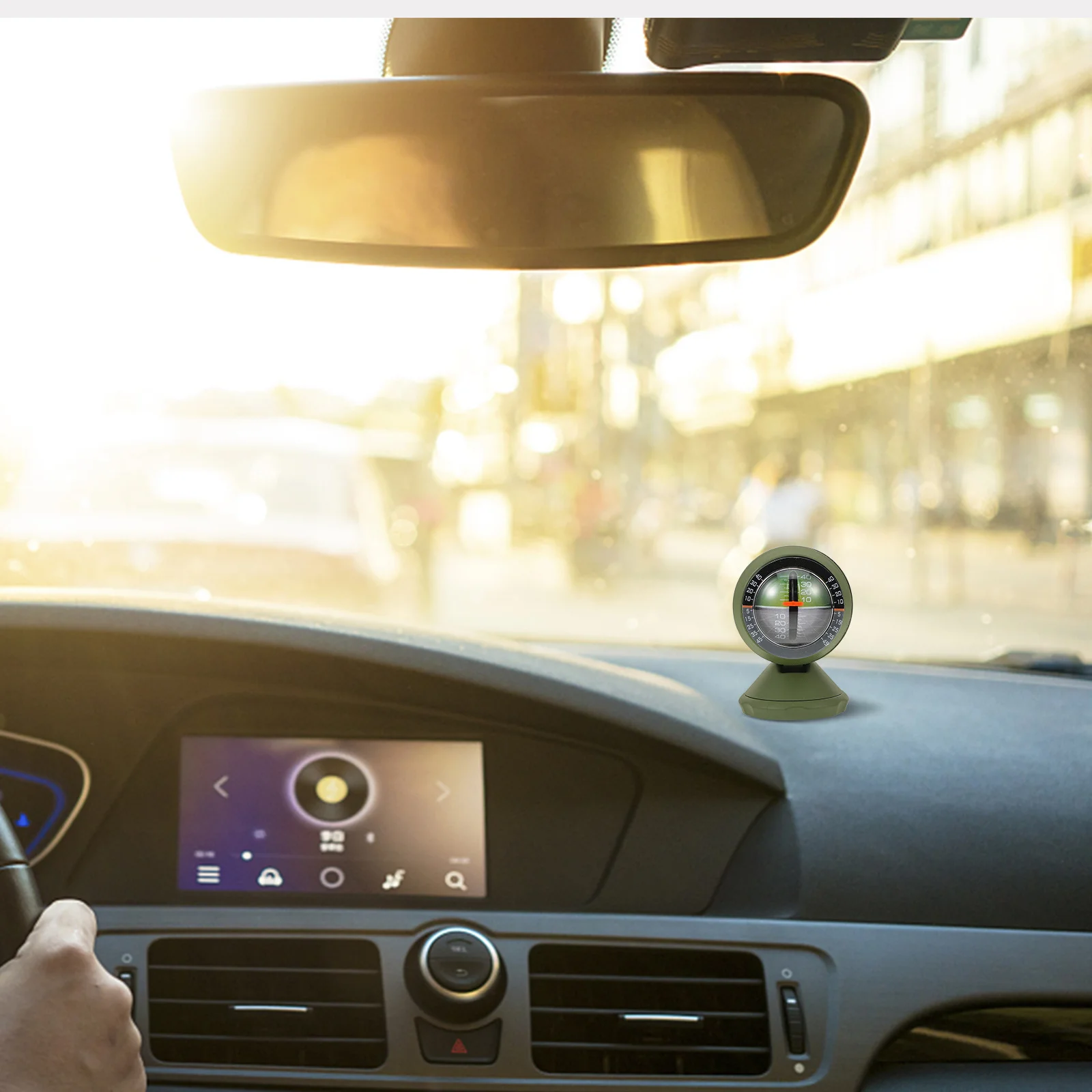 

Car Inclinometer Level Gauge Multi-Functional Tilt and Horizontal Position Indicator for Various Vehicle Types Easy Installation