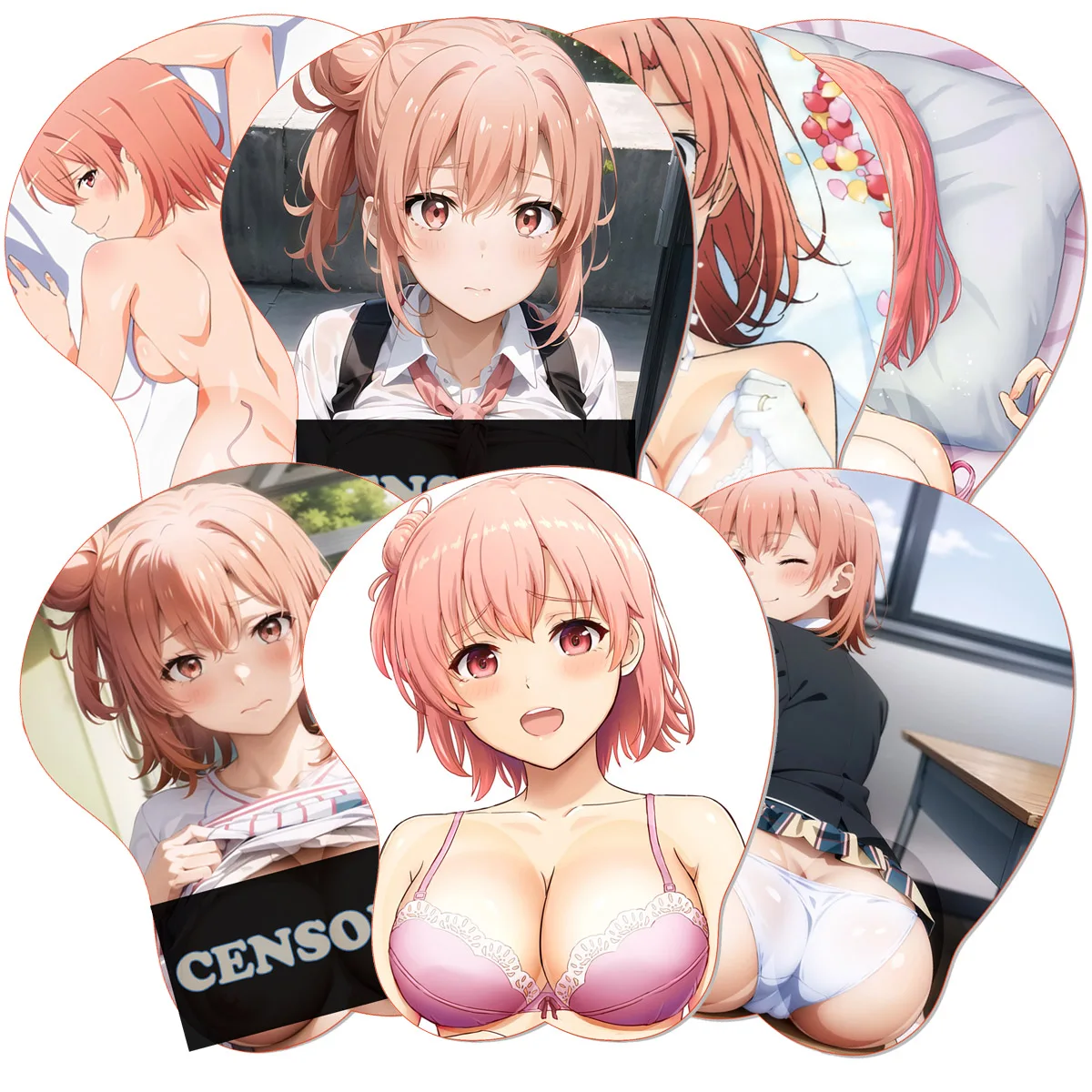 

Yui Yuigahama OPPAI Mouse Pad Romantic Comedy SNAFU Mousepad Anime Silicone 3D Boob Wrist Rest MousePad Gaming Hentai Mouse Mat