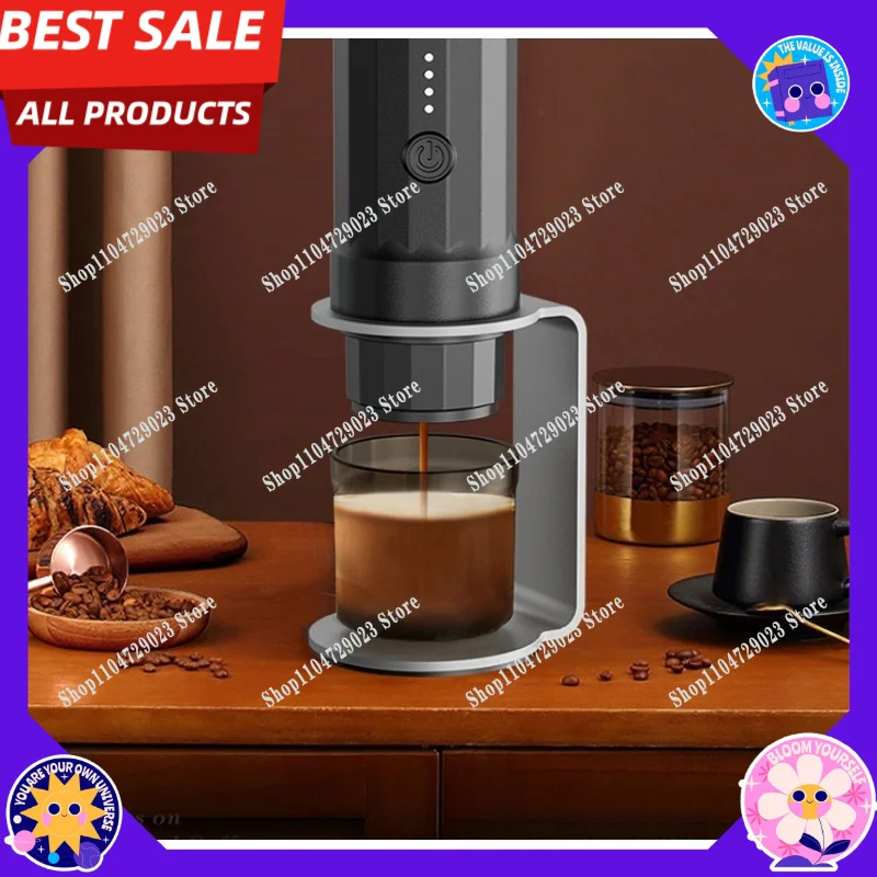 Factory direct portable capsule coffee machine household three-in-one fully automatic small outdoor dual-purpose portable mini