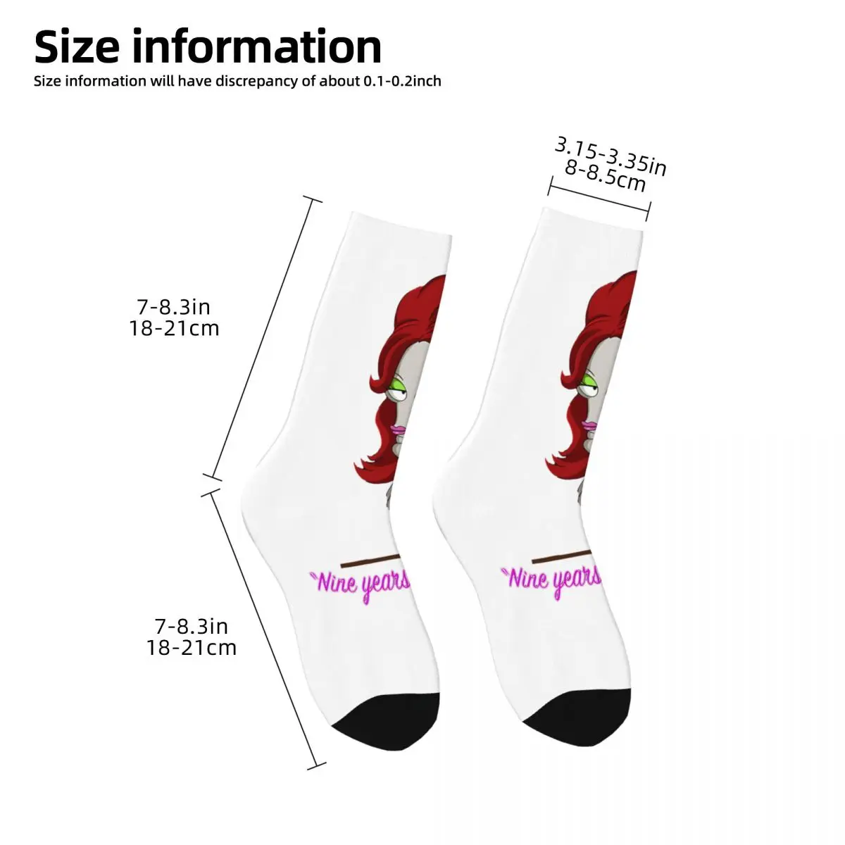 Funny Happy Pole Dancer Roger Men\'s Socks Retro Harajuku A-American Dad Cartoon Hip Hop Novelty Casual Crew Crazy Sock Gift