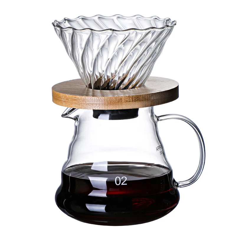 Glass Coffee Pot With Filter Drip Brewing Hot Brewer Coffee Pot Cloud Shaped Kettle Coffee Brewer Utensils Teapot