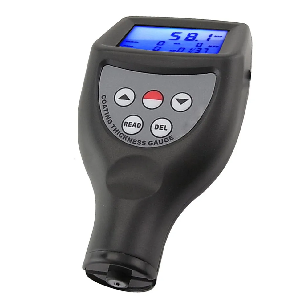 Digital Coating Thickness Gauge Built-in Black/NF Nonferrous Metal Probe 0-1250μm/0-50