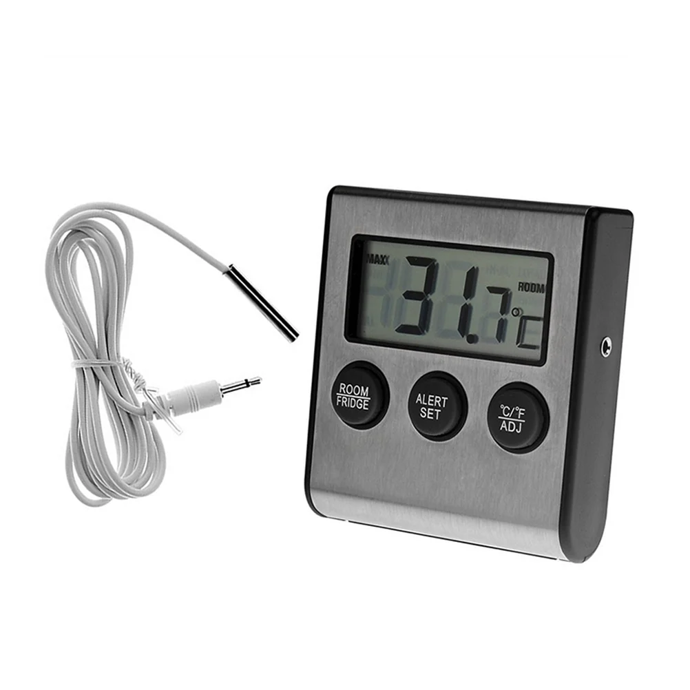 High and Low Temperature Alarm Thermometer for Fridge Electronic Digital Refrigerator Indoor Number