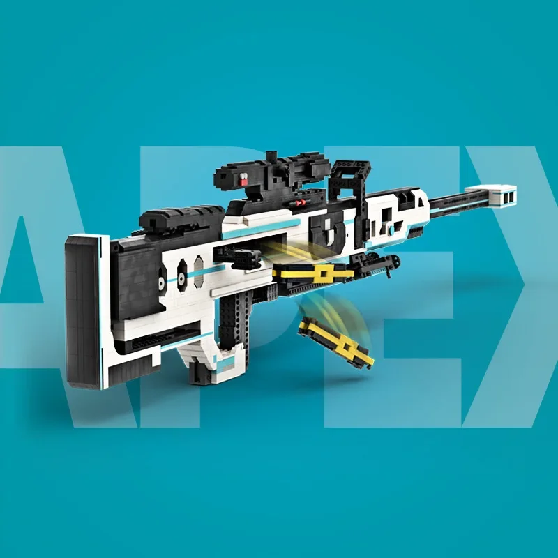 MOC APEX-Fusil de sniper à longue portée série militaire, ensemble de modèles de construction de nuits de odor, jouets de puzzle pour enfants, cadeaux de Noël