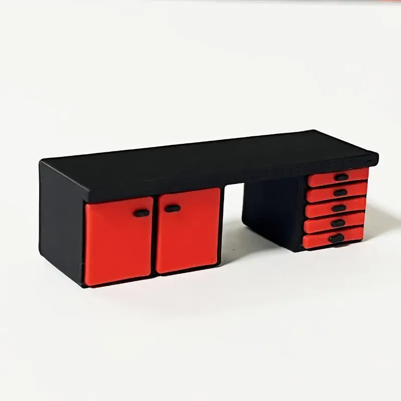 (.) 1/64 Scale Mini Workbench Model Dollhouse Diorama Furniture Ornament For Micro Car Scene Layout Micro Landscape Decoration