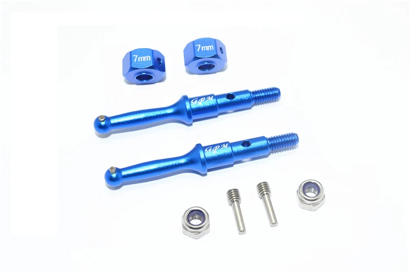 

GPM Aluminum Rear Wheel Shaft W. Hex Adapter For TAMIYA 1/8 T3-01 Dancing Rider