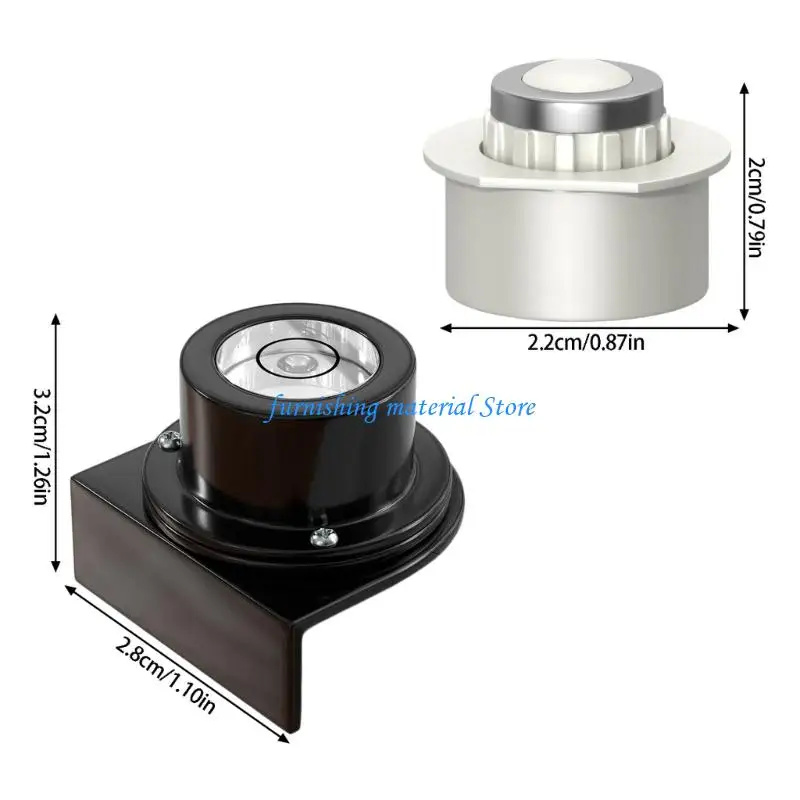Y5GD High Accuracy Plastic Bubble Level And 4 Measuring Scale Clips Measuring Equipment For Builders And Handymen