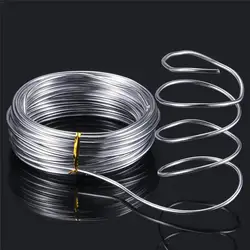 10/20M Silver Aluminum Craft Wire Versatile Bendable Metal Craft Wire For Making Dolls Skeleton DIYs Jewelry Crafts 1/1.5/2mm