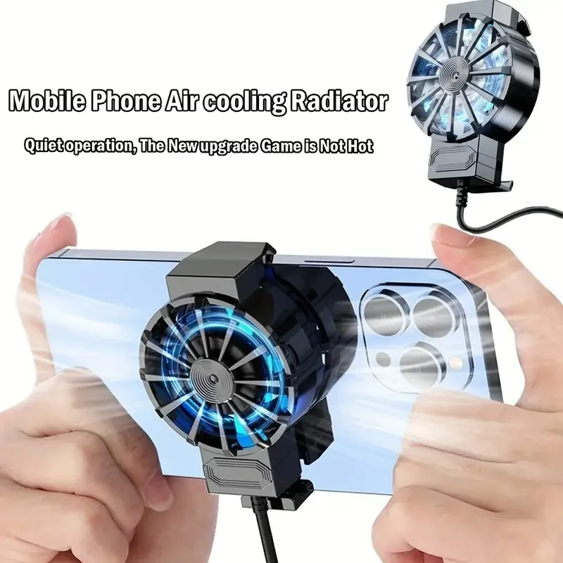 Mini Ventilador de Resfriamento para Celular, Cooler USB Portátil, Ideal para Entusiastas de Jogos e Transmissões ao Vivo