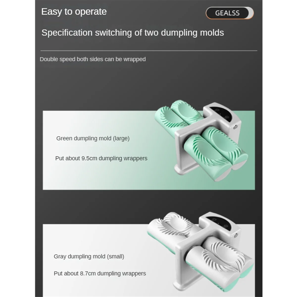 قالب زلابية أوتوماتيكي جديد ماكينة زلابية كهربائية برأس مزدوج ماكينة ضغط منزلية ماكينة صنع زلابية رافيولي للمطبخ #5