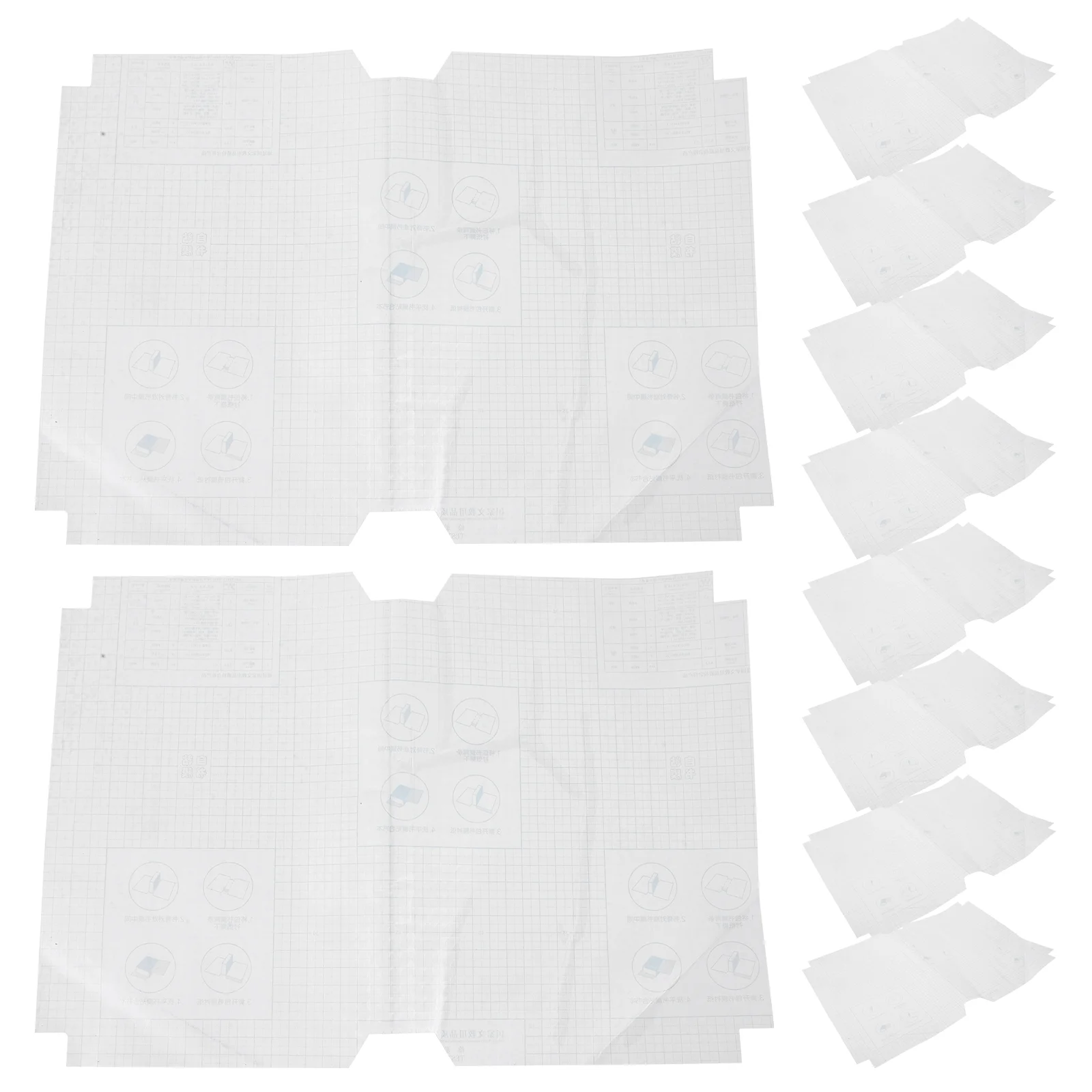 10 Sheets Student Waterproof Book Cover Students Protection Sleeve Clear Covers Abs Magazine Protector Protective Film Paper