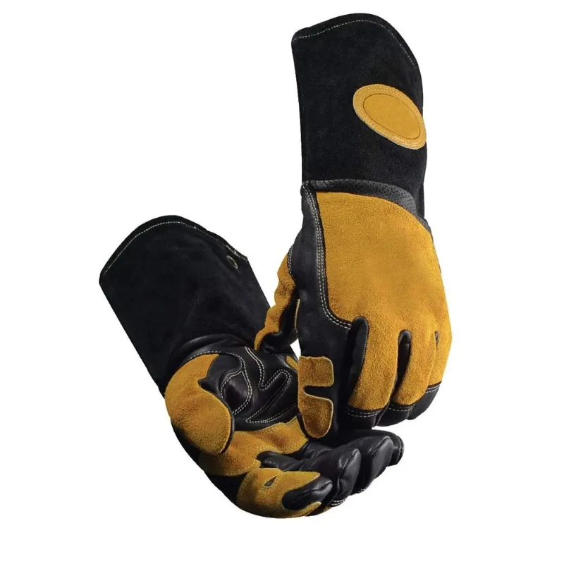 

Welding work gloves Flexible fit fireproof materials Professional welding gloves