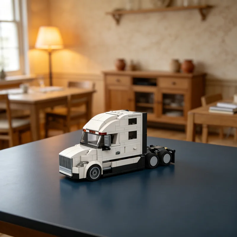 362-teiliger MOC Volvo VNL 860 Stadtverkehr-Modellbausatz, Weihnachtsgeschenk, Kreatives DIY-Architektur-Spielzeug