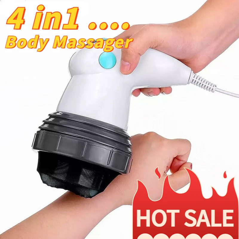 Electric Slimming Massager gun Machine Magnetic Weight Loss Therapy Body Massage Tool Vibrating Relax Muscle Roller presoterapia